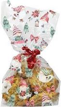 Picture of CHRISTMASCELLO TREAT BAGS X 20 WITH TWIST TIES 12.5 X 28.5CM